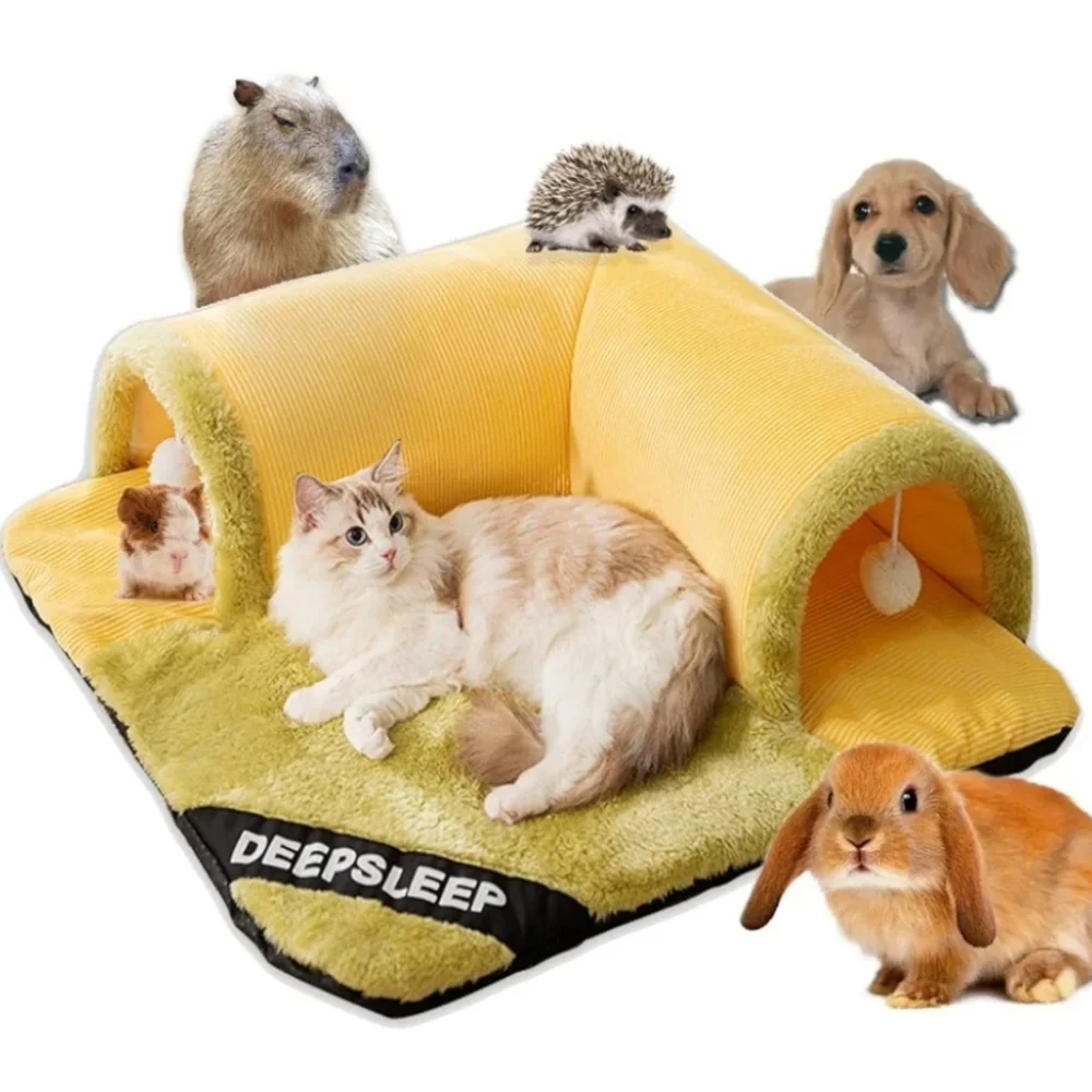 🏆Host Pick! NEW Peekaboo Plush Large 2 in 1 Tunnel Pet Bed Toy